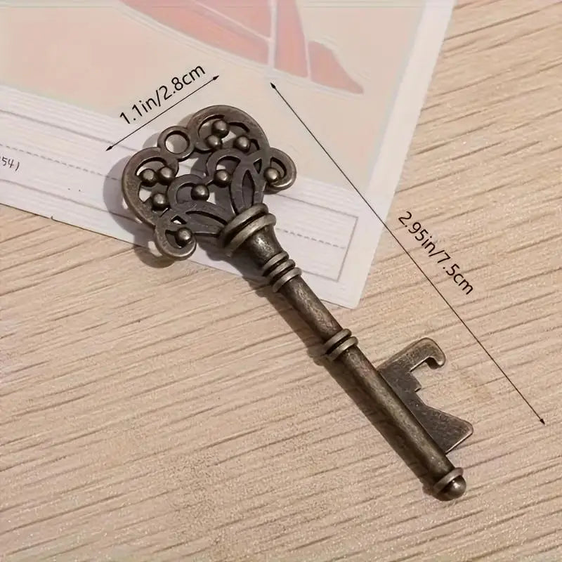 Key Shaped Bottle Opener Keychain 10 Pcs | Vintage Party Favors Party Favor Keychain Nixie