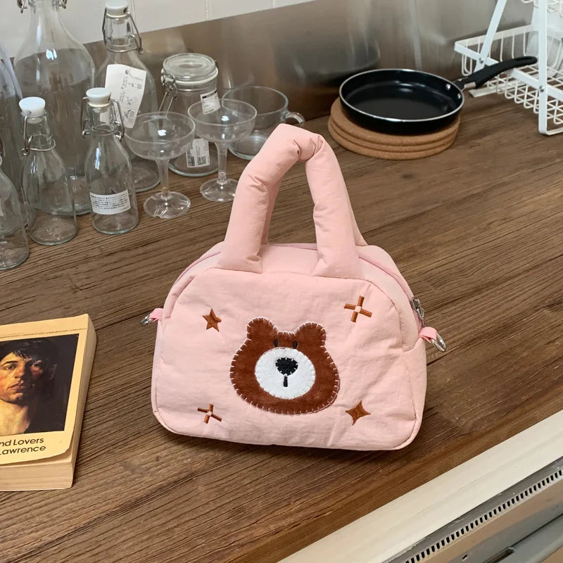 Korean Cute Bear Cartoon Crossbody Bag for Girls | K-Style Crossbody Bag Nixie