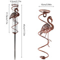 Hummingbird Decorative Rain Gauge – Freeze-Proof Glass Tube Decorative Rain Gauge Nixie 1PC Style C