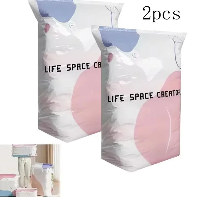 2-Pack Thickened Vacuum Storage Bags – Space Saver for Quilts Vacuum Storage Bags Nixie