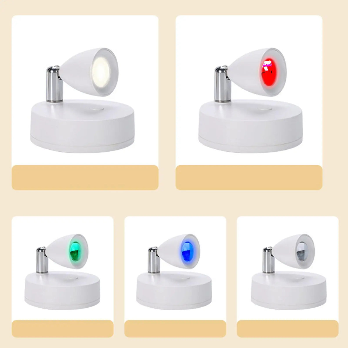 Rechargeable Rotatable LED Spotlight with Remote – Indoor Uplighting LED Accent Spotlight Nixie