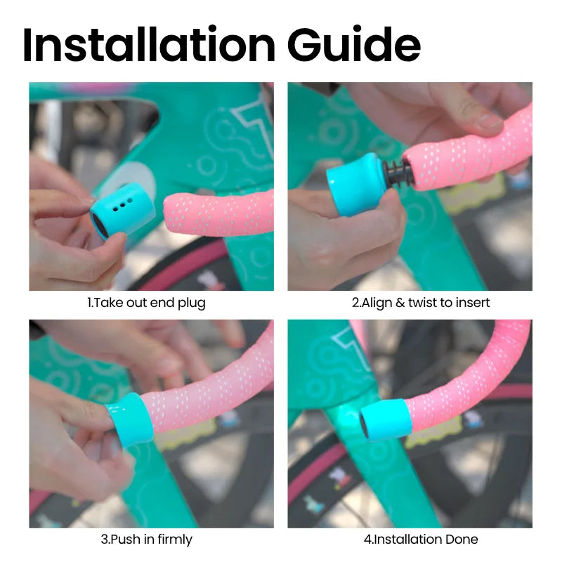 Silicone Bike Handlebar End Plugs – Multi-Color Bar Caps Handlebar End Plugs Nixie