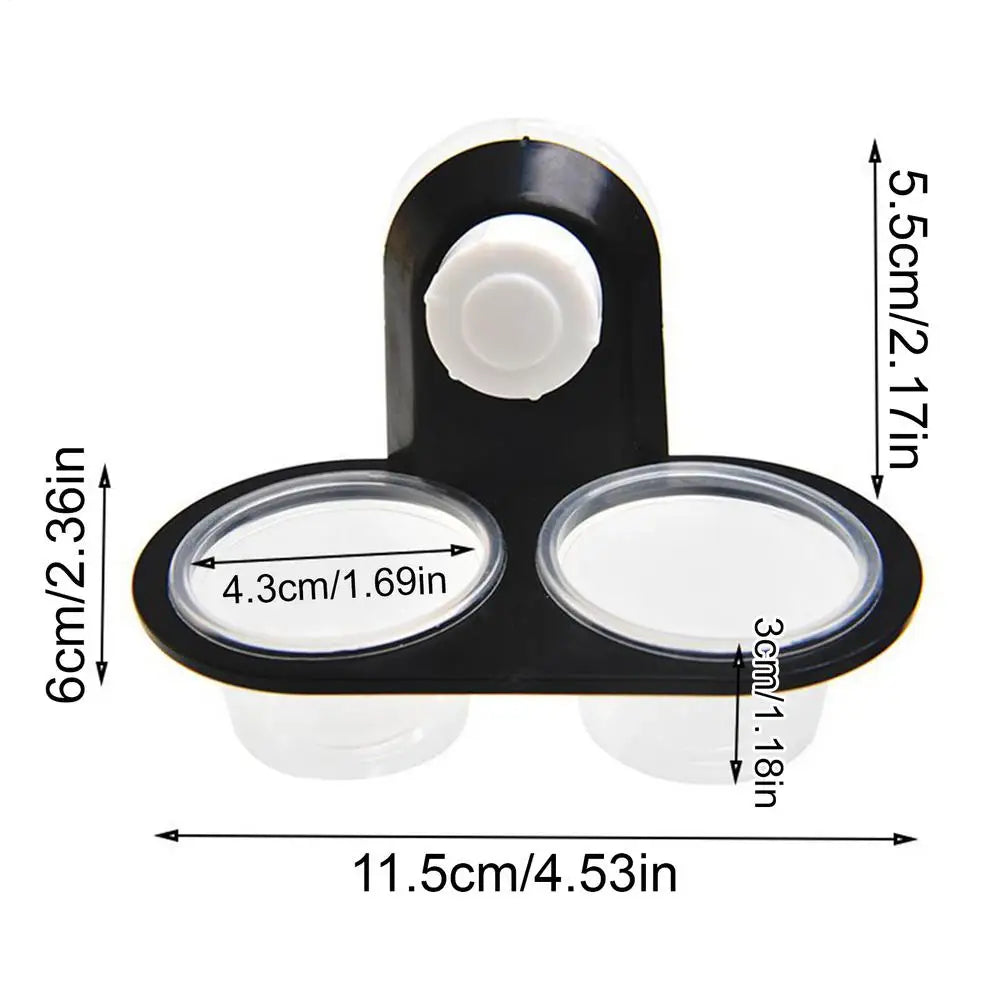 Gecko Feeding Dish & Dispenser with 4 Cups | Reptile Food Tray Reptile Feeding Dish Nixie A
