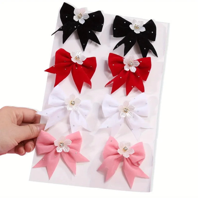 Korean Princess Crown Hair Ties Set – Scrunchies & Clips for Girls