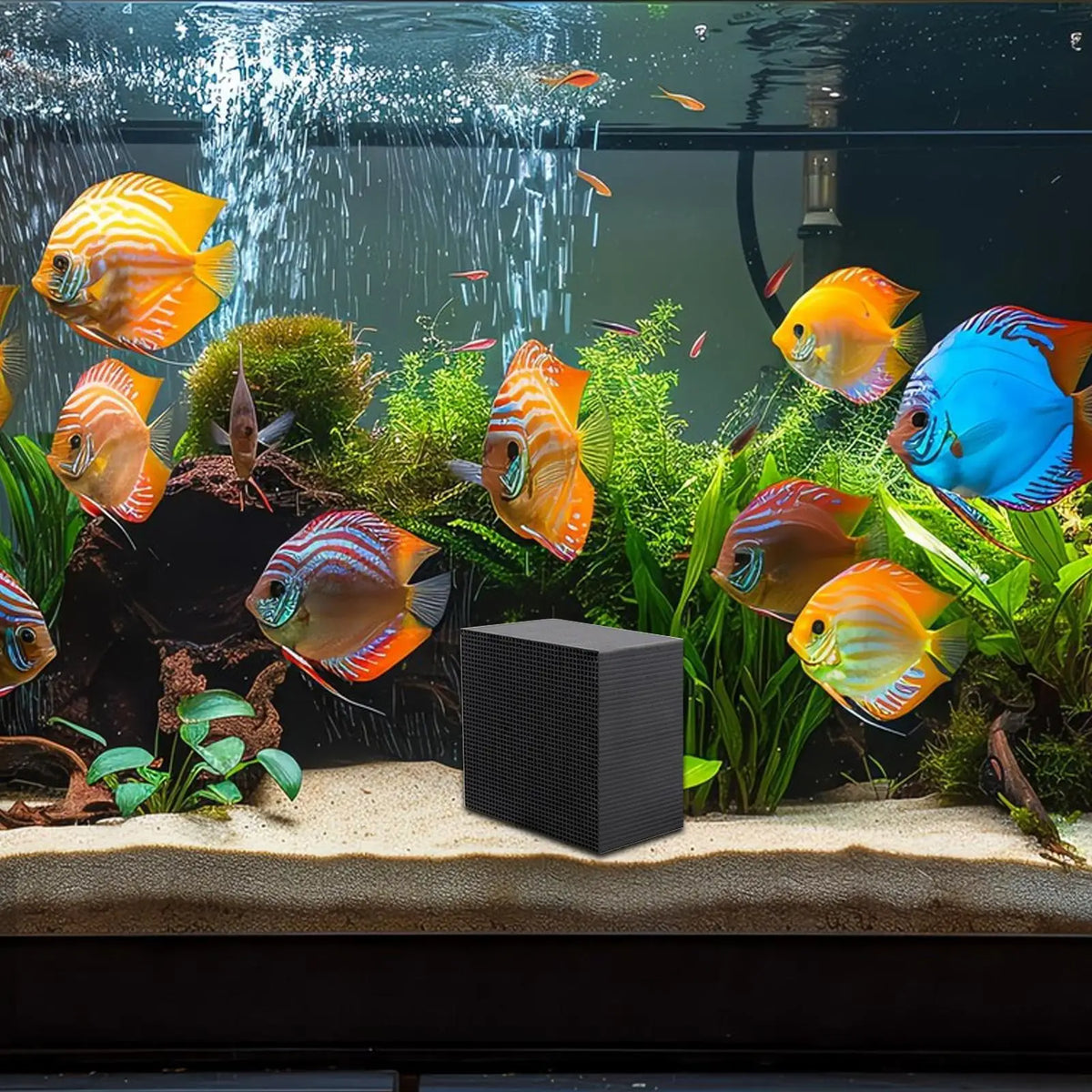 Aquarium Water Purifier Cube – Activated Carbon Filter Block