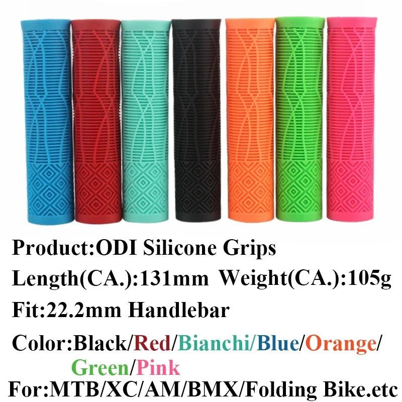 ODI Silicone MTB Handlebar Grips – Anti-Slip, Ultralight Bike Grips Bike Handlebar Grips Nixie
