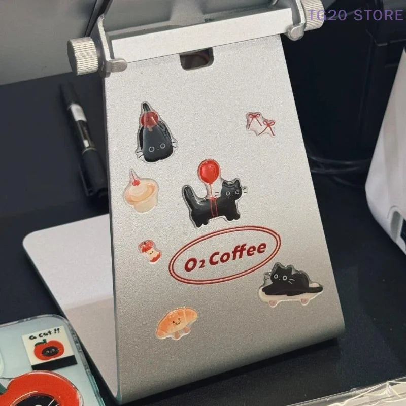 3D Epoxy Resin Black Cat Jelly Stickers – DIY Laptop Decor Decorative Sticker Sheet Nixie
