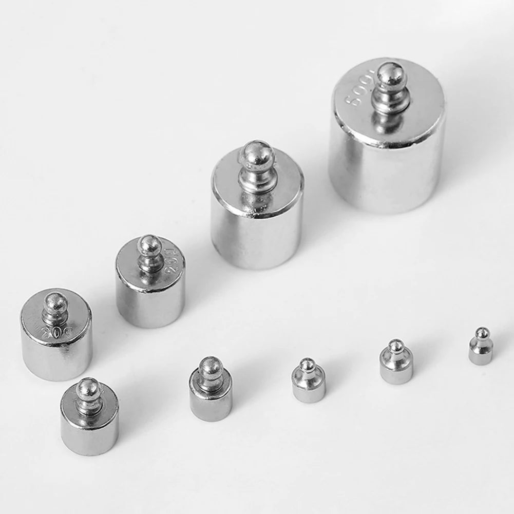 17PCS Chrome Calibration Weight Set 10mg–100g for Digital Scale Calibration Weight Set Nixie