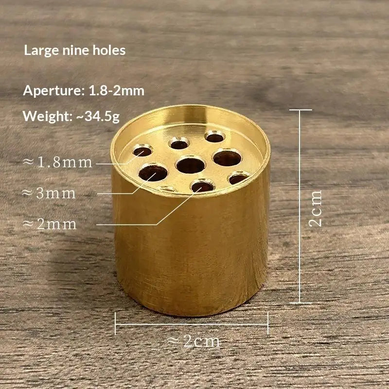Solid Brass Incense Holder Set – Stick, Coil & Vase Zen Decor