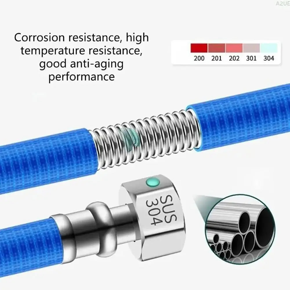 304 Stainless Steel Flexible Water Heater Hose 20–50cm Flexible Water Hose Nixie