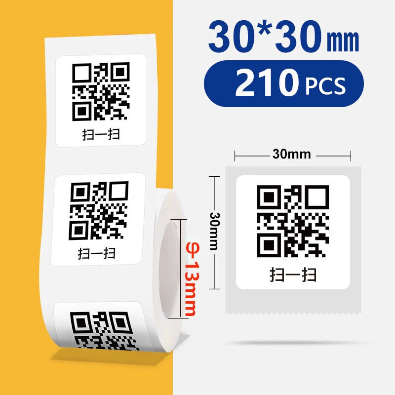 Thermal Label Paper for Phomemo M110 M200 M220 – Adhesive Stickers
