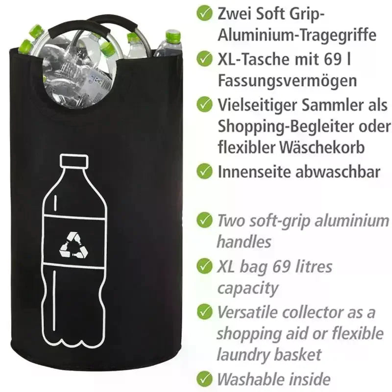 82L Folding Recycling Bag – Large Bottle Storage Bin & Organizer Folding Recycling Bin Nixie