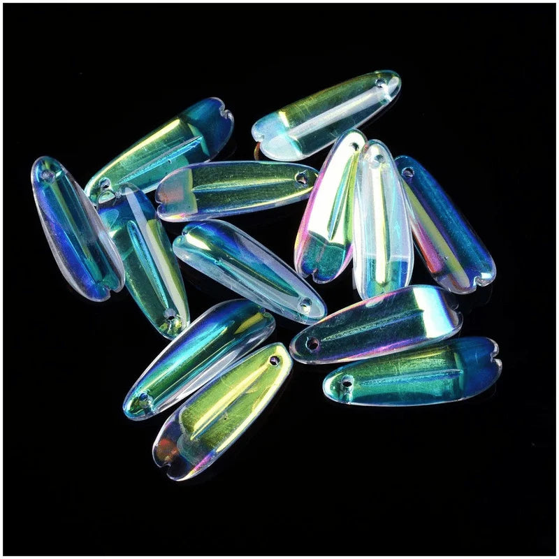 20pcs AB Glass Flower Beads for DIY Jewelry Making Glass Jewelry Beads Nixie