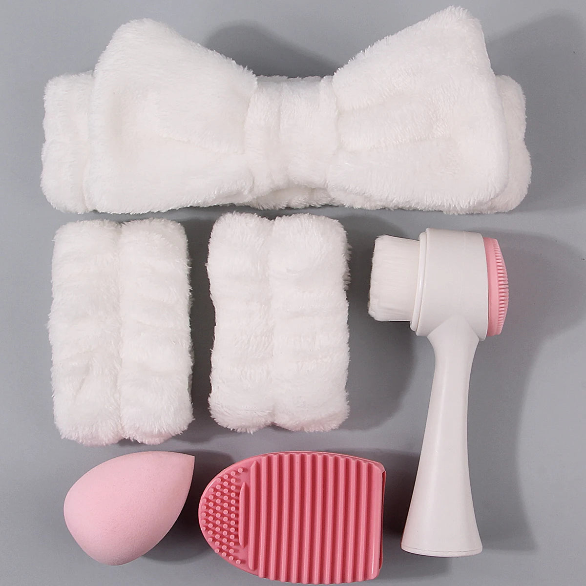 6-Piece Skincare Cleansing Set – Brush, Sponge & Hair Band Skincare Tool Kit Nixie Other
