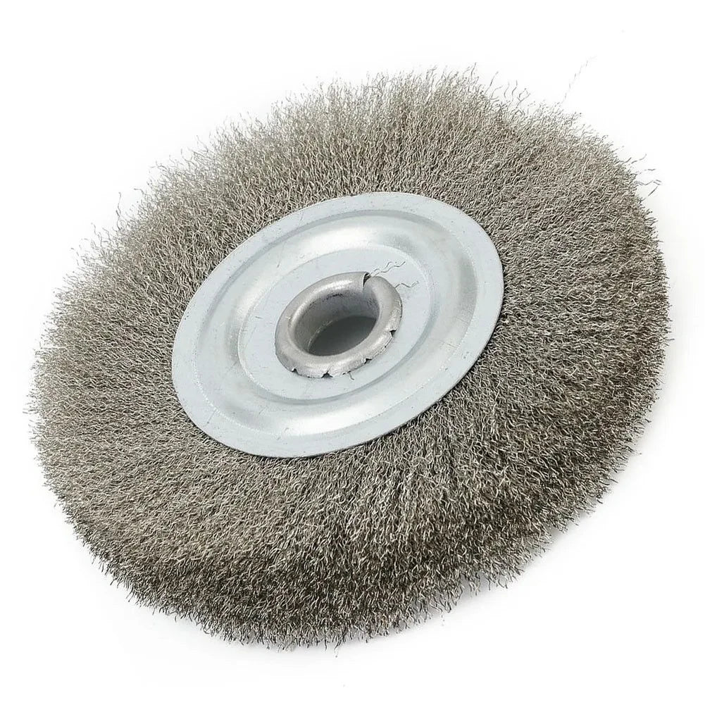 125mm Stainless Steel Crimped Wire Wheel Brush for Bench Grinder Wire Wheel Brush Nixie as show