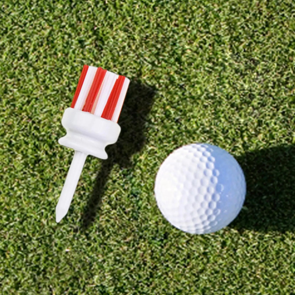 Low Resistance Brush Golf Tees – 3 Sizes, ABS & Nylon