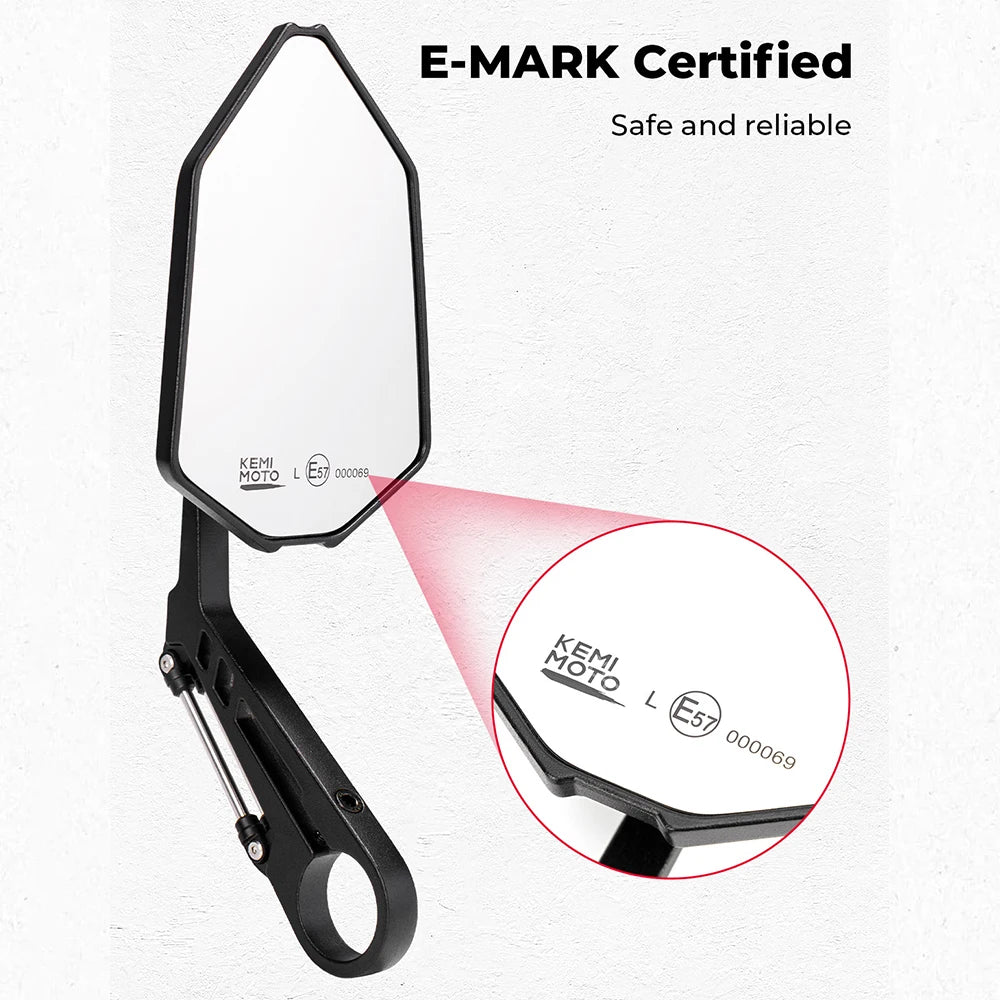 360° Bar End Mirrors Universal 7/8" Motorcycle Scooter ATV Mirrors Bar End Mirrors Nixie