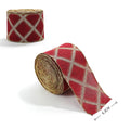 Christmas Red Burlap Ribbon 2M – DIY Festive Craft Ribbon Craft Ribbon Nixie 7 L