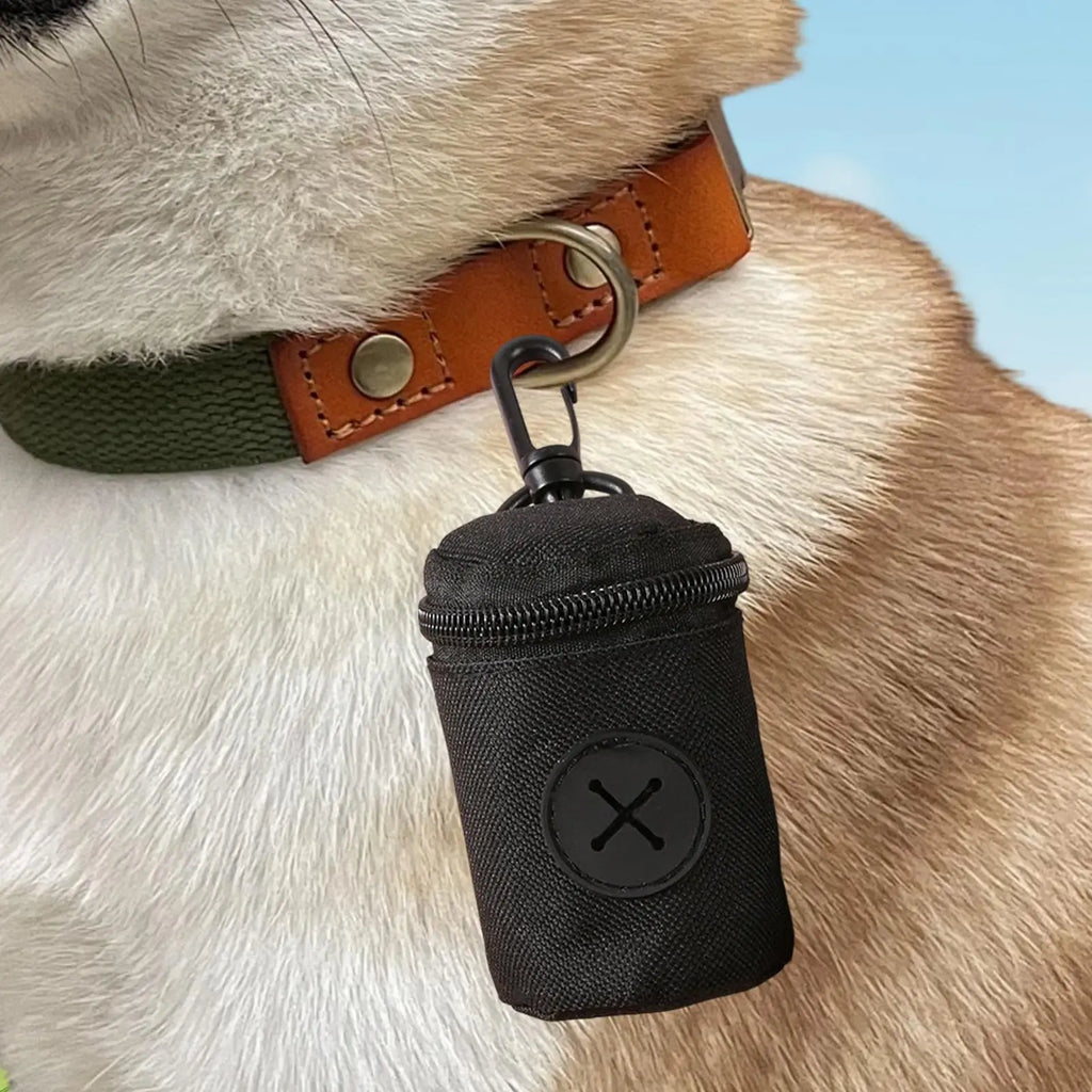 Dog Poop Bag Holder Zipper Clip Pouch – Oxford Cloth Dog Bag Dispenser Nixie