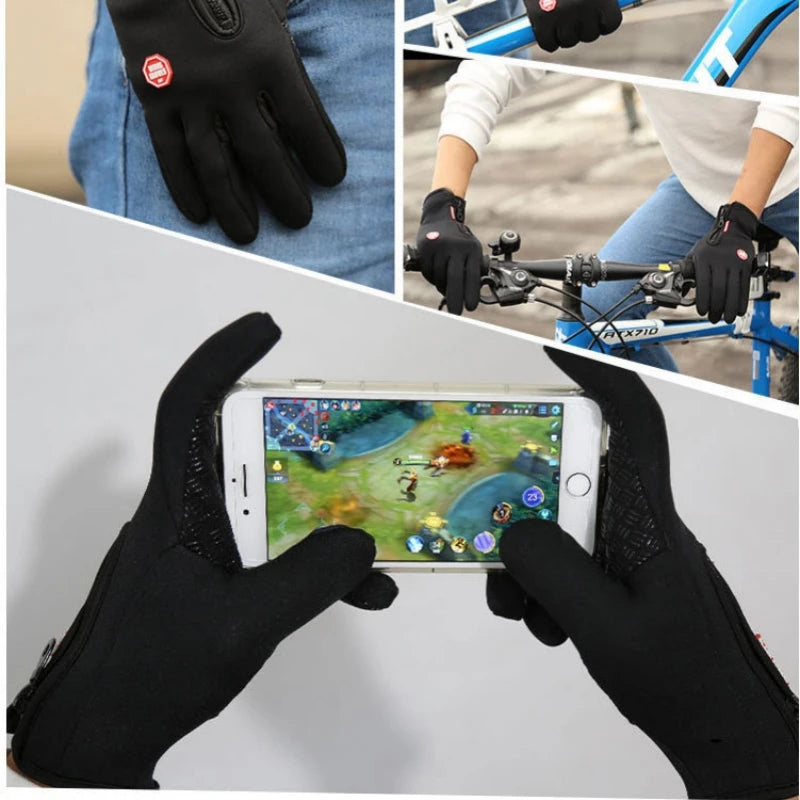 Touch Screen Non-Slip Fleece Outdoor Riding Gloves Outdoor Riding Gloves Nixie