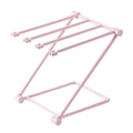 Freestanding Folding Towel Rack & Dishcloth Drying Stand Folding Towel Rack Nixie Pink