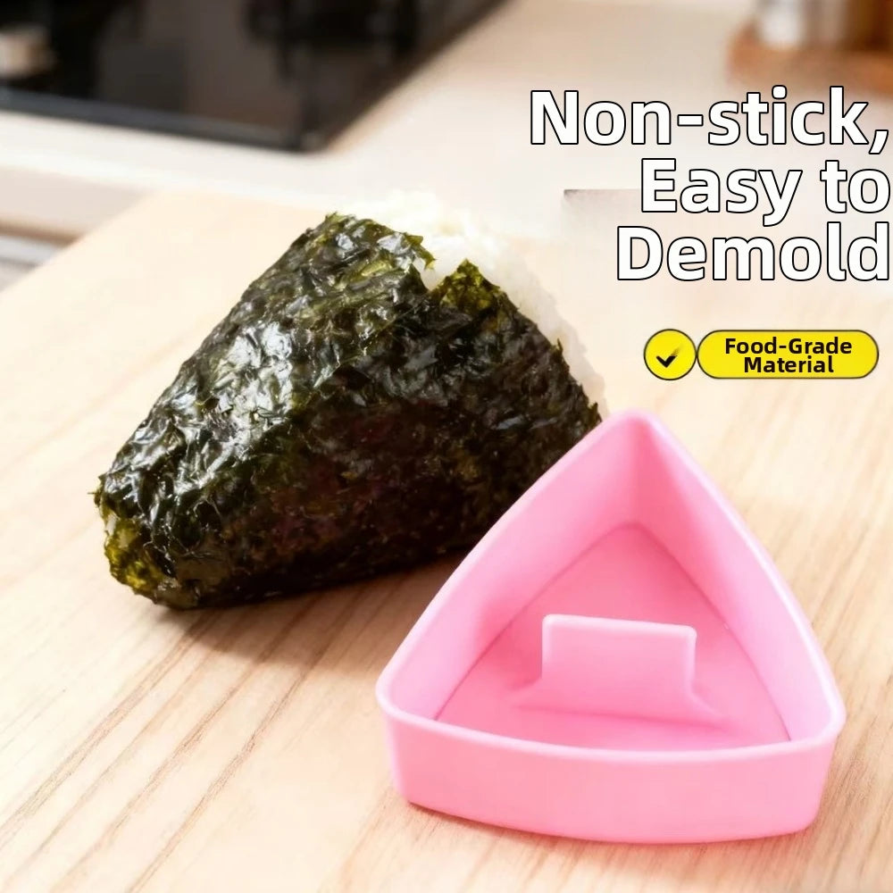 Triangle Onigiri Mold – Non-Stick Rice Ball Sushi Maker Kit