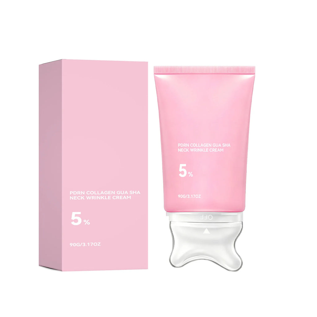 PDRN Collagen Gua Sha Neck Cream – Firming & Hydrating 90g Neck Firming Cream Nixie 1pcs 90g