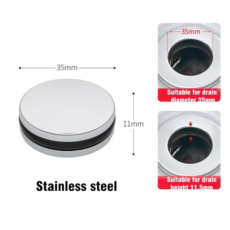 Universal Brass Pop-Up Drain Stopper & Hair Catcher Sink Drain Stopper Strainer Nixie Style-A