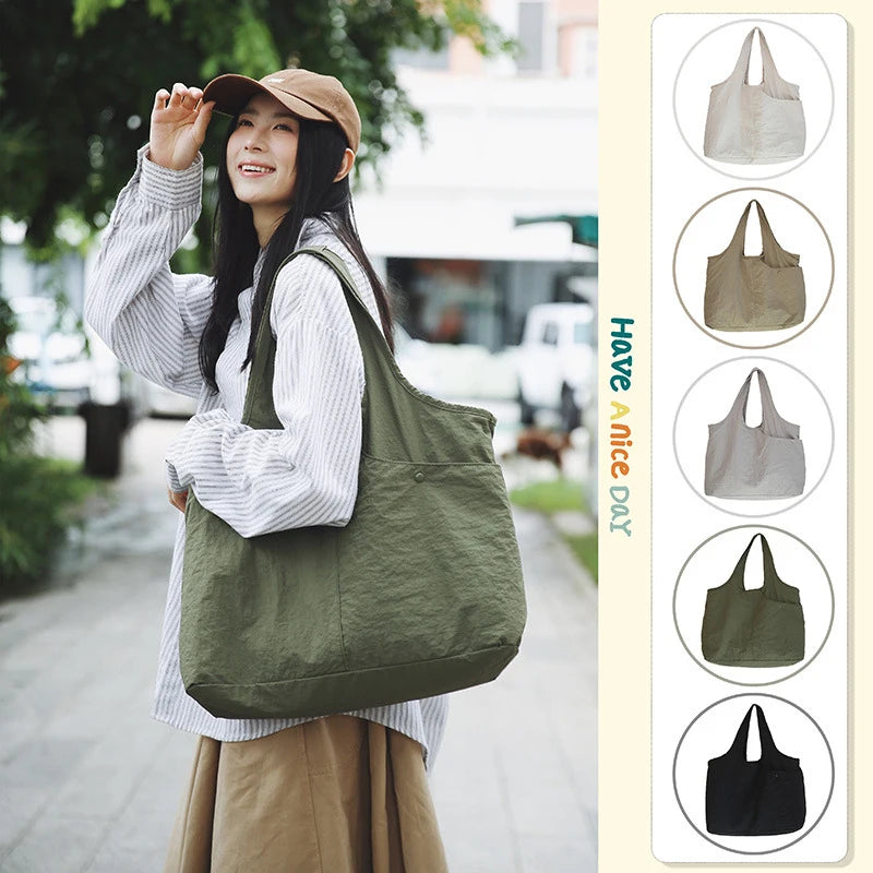 Women's Large Nylon Shoulder Crossbody Tote Bag for Work Shoulder Crossbody Bag Nixie