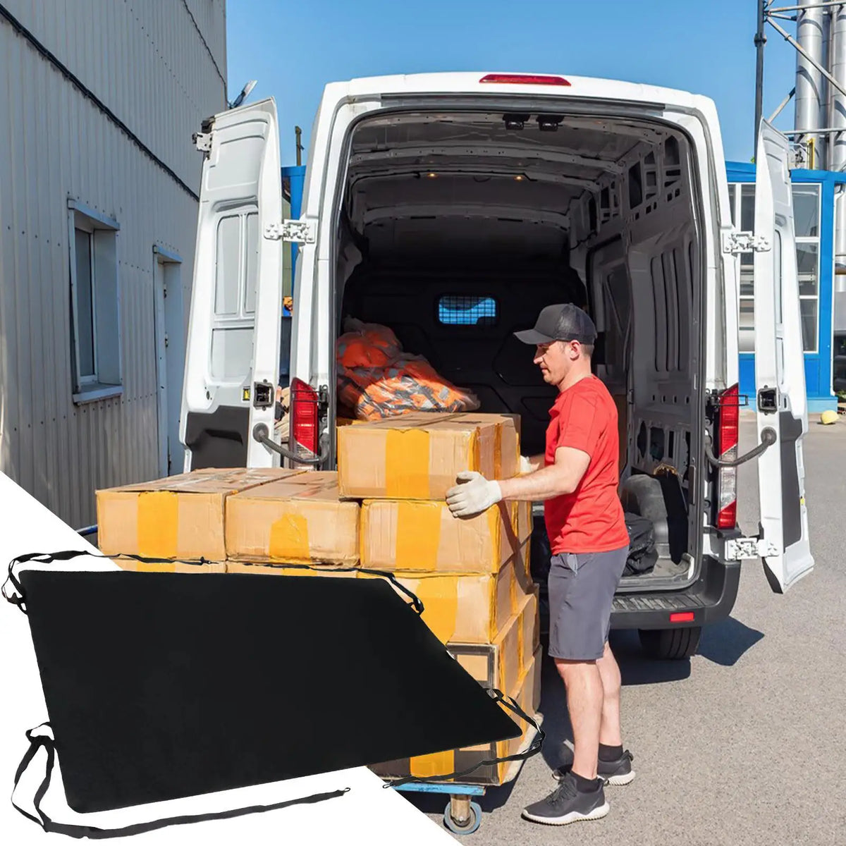 600D Waterproof RV Rear Barn Door Awning Cover | All-Season