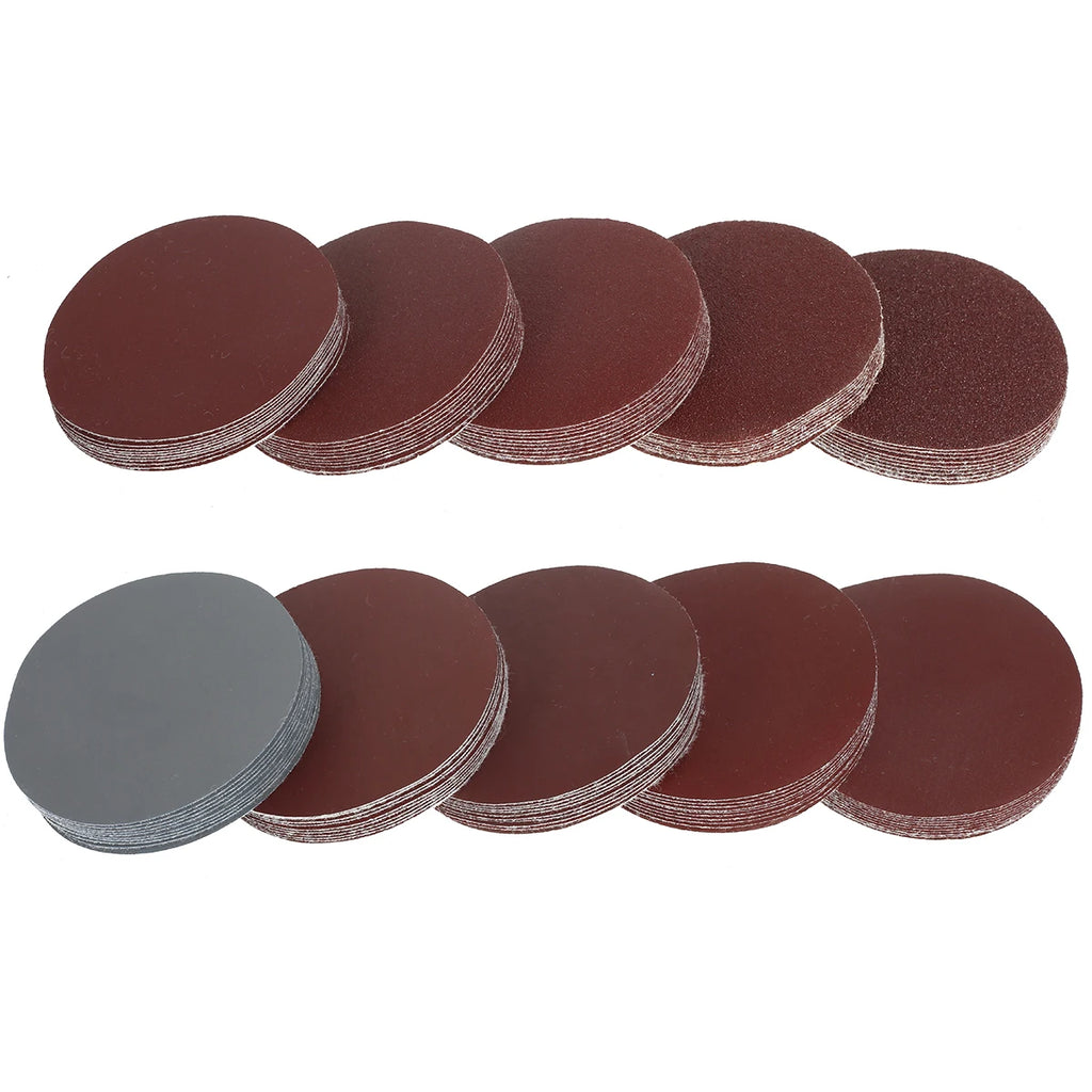 100pcs 3-Inch Sanding Discs 80–3000 Grit Abrasive Polishing Set Abrasive Sanding Discs Nixie 100PCS