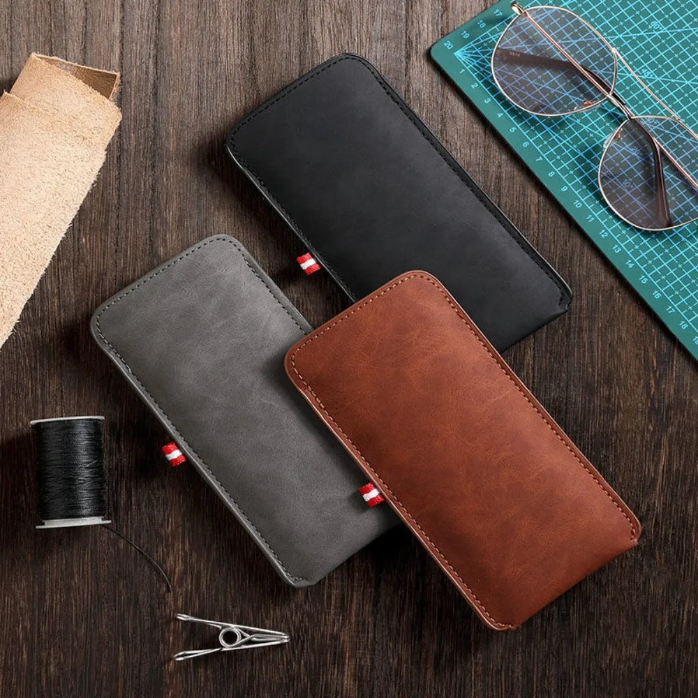 PU Leather Glasses Pouch with Velvet Lining – Unisex Eyeglasses Case Nixie