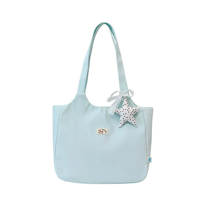 Nixie Cartoon Embroidered Tote Bag – Large Women's Shoulder Bag Women's Tote Bag Nixie