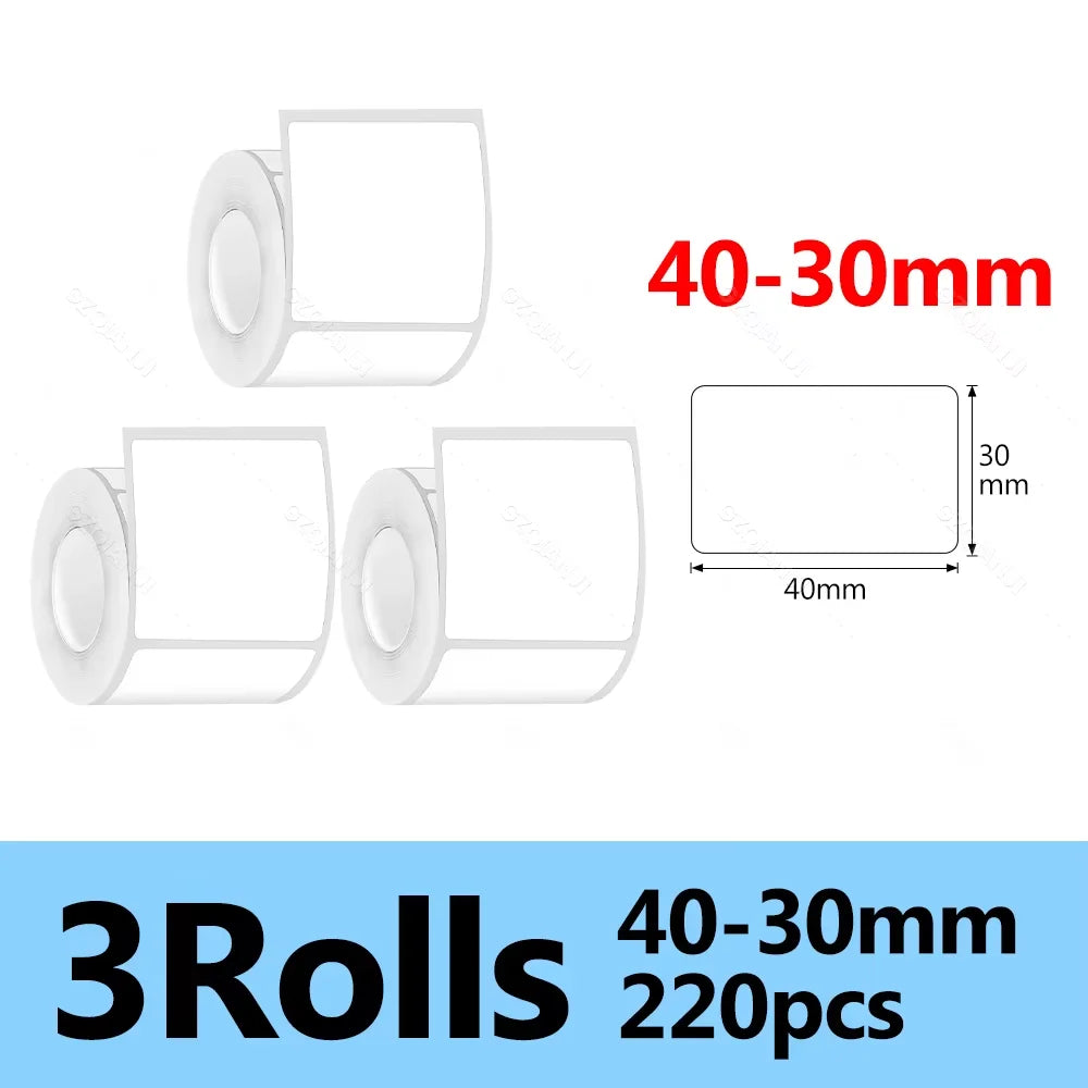 Marklife P50 Thermal Label Paper 30-50mm Self-Adhesive 3 Rolls