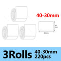 Marklife P50 Thermal Label Paper 30-50mm Self-Adhesive 3 Rolls