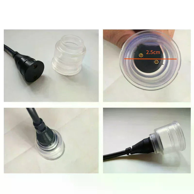 Aquarium T8 Lamp Base Waterproof Rubber Fish Tank Light Holder Aquarium Lamp Holder Nixie