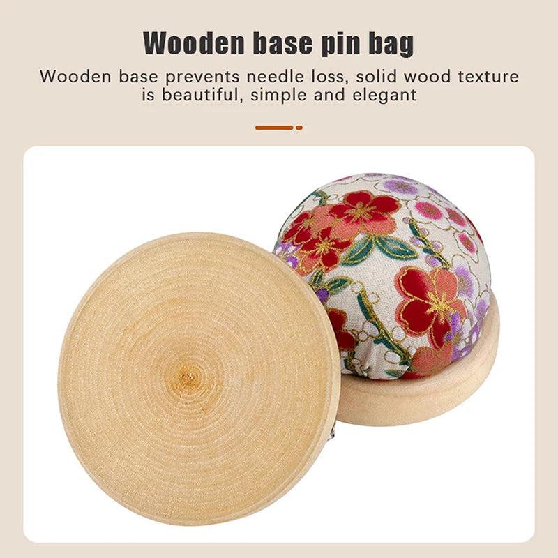 Half Round Embroidery Pincushion Wood Base – DIY Sewing Embroidery Pincushion Nixie