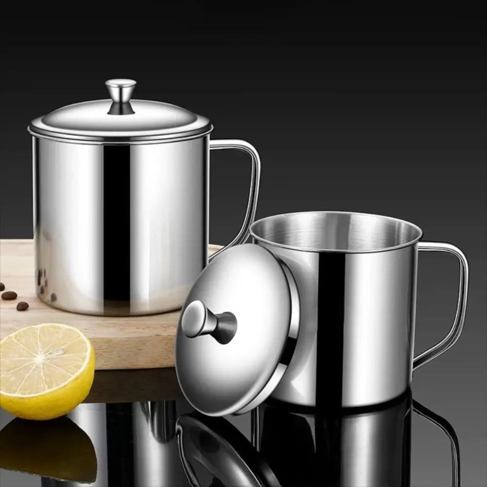 304 Stainless Steel Travel Mug with Lid & Handle 200–1600ml Stainless Steel Travel Mug Nixie