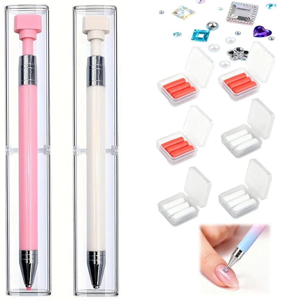 Diamond Art Pen Set with Storage Case – Wax Pen & Bead Picker Diamond Art Tool Set Nixie