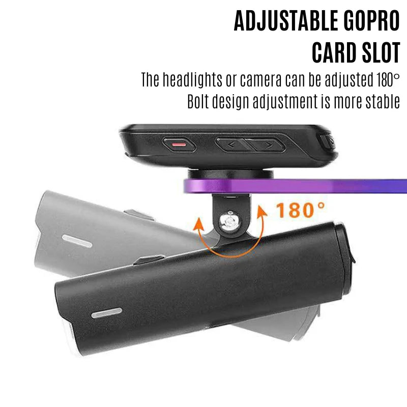 Aluminum Alloy Bike GPS Bracket & Light Mount – Garmin/Bryton/Wahoo Bike Computer Mount Nixie