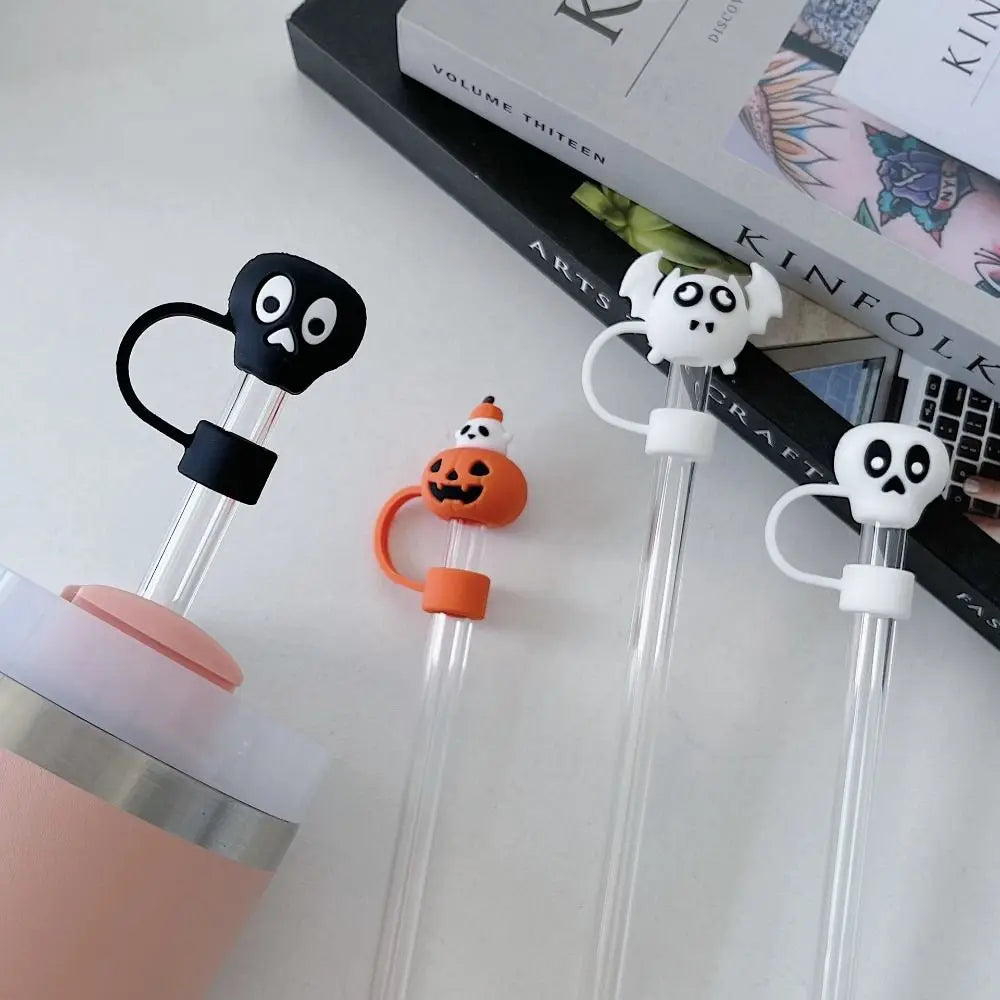 Silicone Straw Plug Dust Cap Cover – Cute Animal Designs