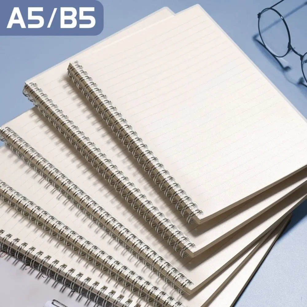 Spiral Coil Notebook A4/A5/A6/B5 – Grid, Blank & Lined