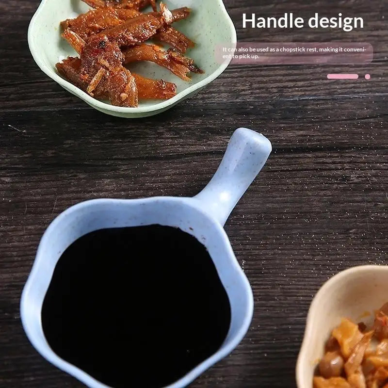 Wheat Straw Seasoning Dish | Japanese Dipping Bowl BPA-Free Dipping Sauce Dish Nixie