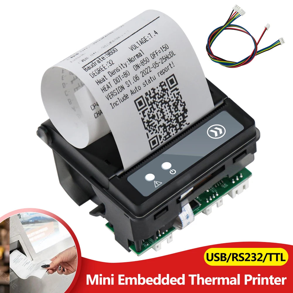 58mm Mini Embedded Thermal Printer USB RS232 TTL | INSTOFC