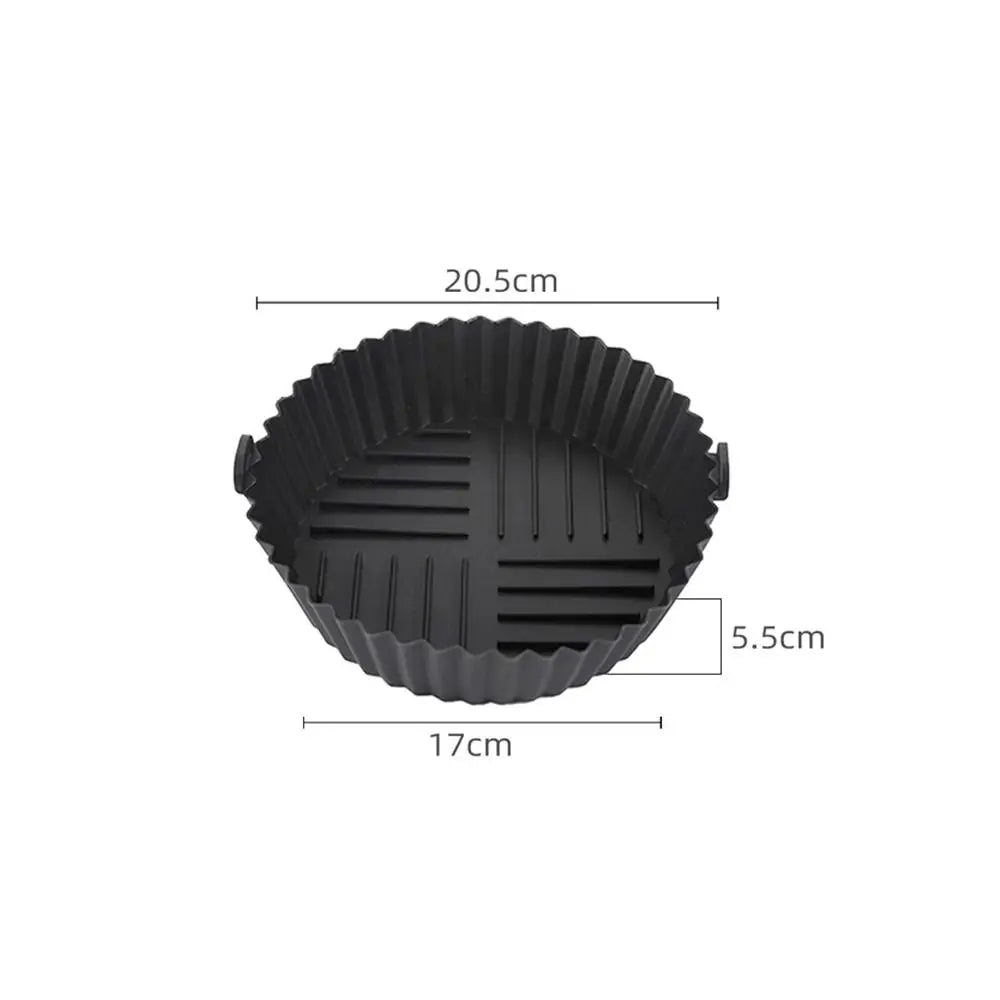 Foldable Silicone Air Fryer Liner Non-Stick Baking Tray Air Fryer Liner Nixie