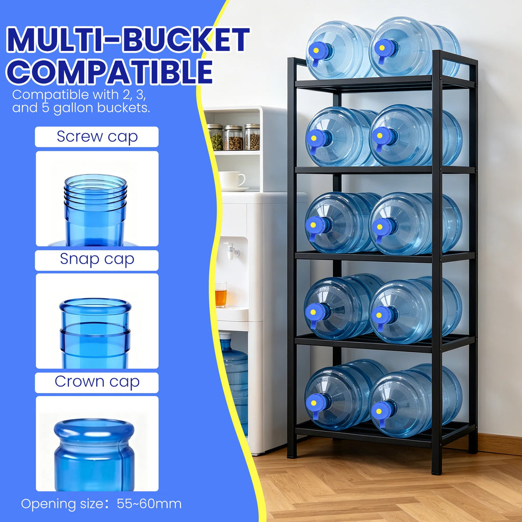 3-Pack Silicone 5 Gallon Water Jug Caps – Spill-Proof Lids Water Jug Caps Nixie