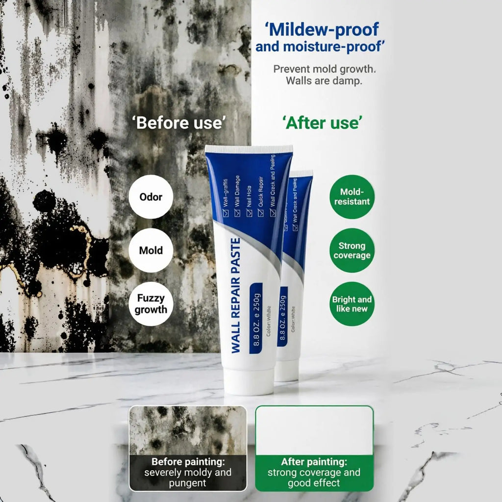 Drywall Repair Kit with Scraper – Wall Hole & Crack Filler Wall Repair Kit Nixie