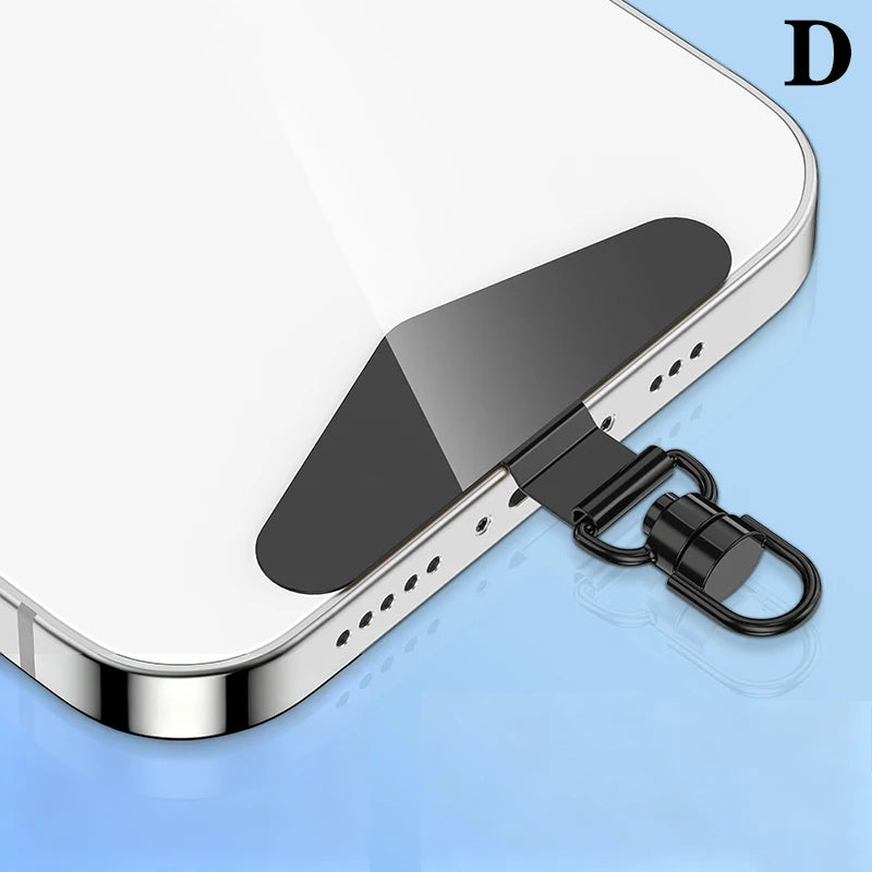 Steel Phone Lanyard Patch Clip – Anti-Drop Metal Strap Tab