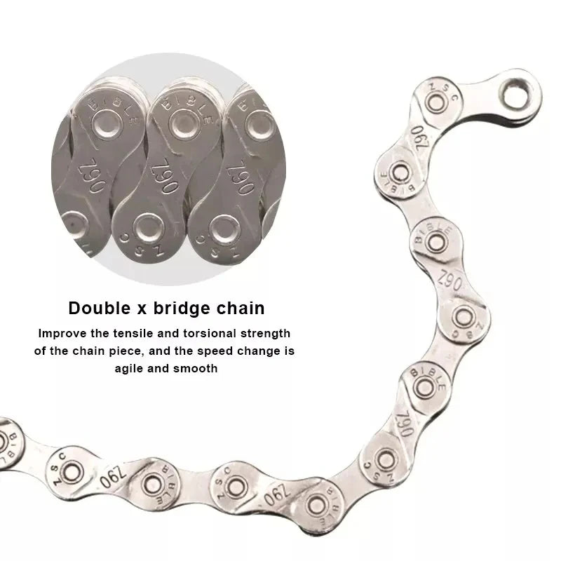 Ultralight Bicycle Chain 6-12 Speed 116 Links MTB Road Bike