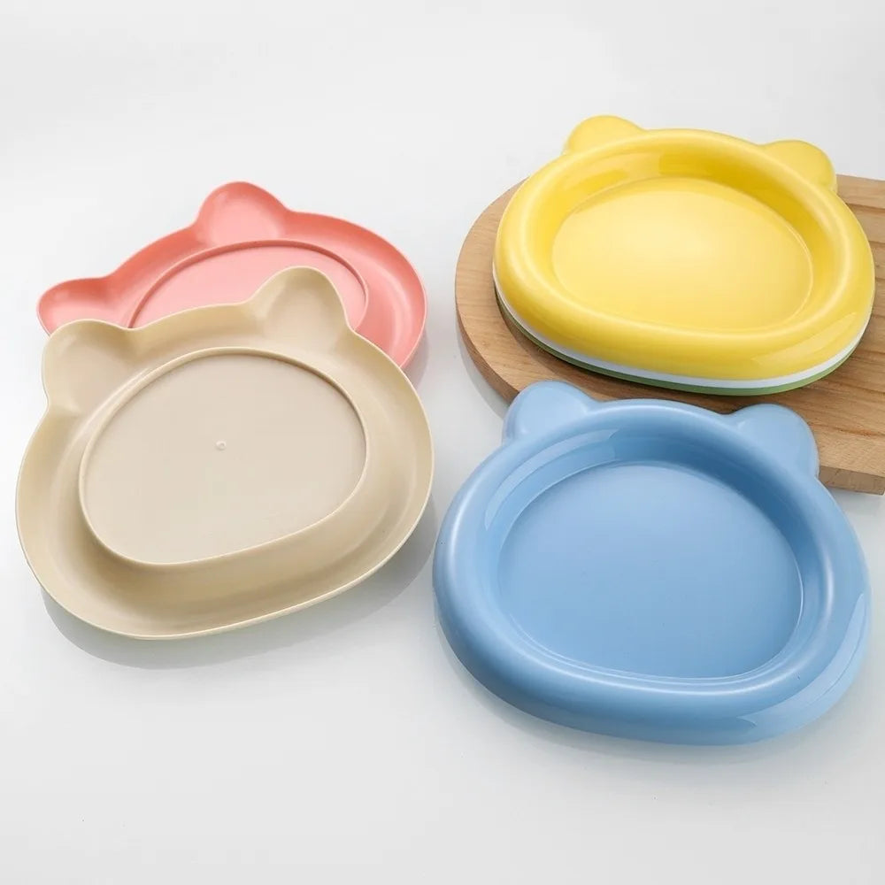 Cute Bear-Shaped PP Cat & Puppy Food Bowl – Anti-Tip Pet Food Bowl Nixie